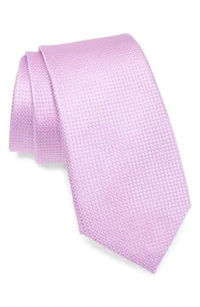 Duchamp Textured Silk Tie in Pink at Nordstrom Rack