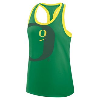 Nike Oregon Primetime Shadow Nike Womens College Racerback Tank Top in Green | 03E1394TUON-AE9