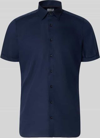 Olymp Level 5 Slim Fit Business-Hemd mit Kentkragen in Marine, Gr&ouml;&szlig;e 38