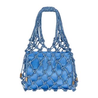Hibourama Bags Carrie Bag - Dames - Tassen - Blauw - Maat: ONE Size Satijn