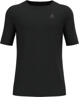Odlo Heren Merino Wol Crew Hals Regular T-shirt (Zwart)