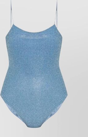 Os&eacute;ree metallic one-piece swimsuit
