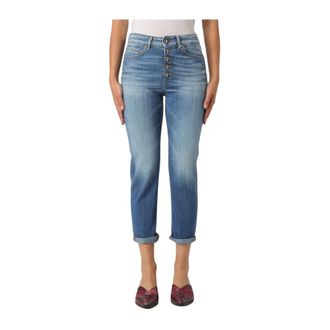Dondup Cropped Jeans, female, Blue, W28, Blue Stylish Trousers