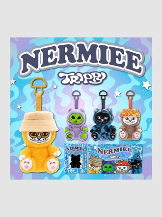 Ripndip Nermiee Buddiee Trippy Bag Charm Plush Toy patroon