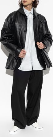 Christophe Lemaire Loose-fit Trousers, Mens, Black