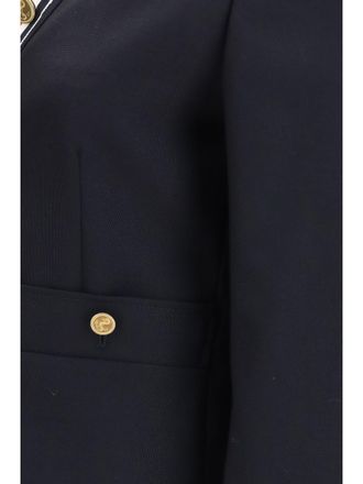 Thom Browne Hopsack Cardigan Blazer - Navy