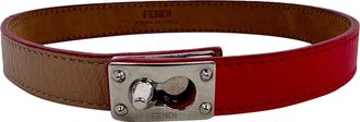 Fendi Pre-owned Womens Double Wrap Bracelet in Multicolor Leather - Multicolour - One Size