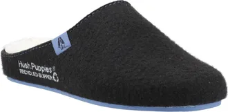 Hush Puppies The Good Slipper 90% Gerecycled Rpet Polyester Heren Zwarte/blauwe Slippers