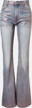 Acne Studios 2025F coated bootcut jeans