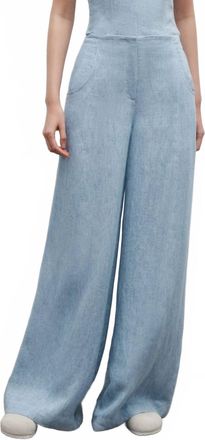 TWP Demie High Rise Pants In Light Indigo