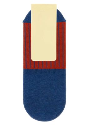 Gallo Mens Two-Tone Stretch Cotton Blend Invisible Socks Minio Calze