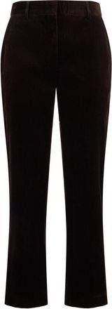 Moorer Corduroy Straight Broeken - Dames - Straight fit broeken - Bruin - XS - Katoen - Broeken