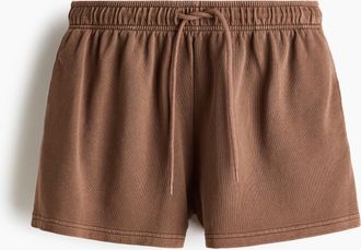 H&M Sweatshorts mit Kordelzug - Beige