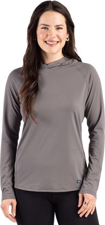 Cutter & Buck Prospect Recycled Featherlight Stretch Womens Hooded Pullover