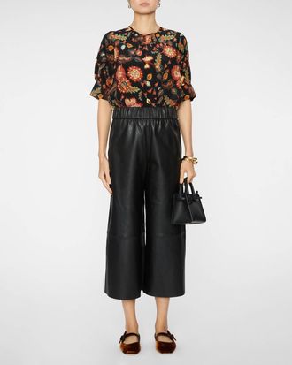 Ulla Johnson Mirelle Crewneck Top In Hellebore