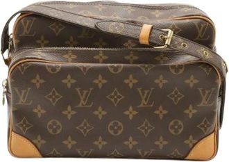 Louis Vuitton Pre-owned Cross Body Bags, female, Brown, Size: ONE SIZE Pre-owned Vintage Canvas Cross Body Bag