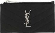 Saint Laurent Monogram Zip Cardholder - Accessories - Mujer - Negro - ONE SIZE