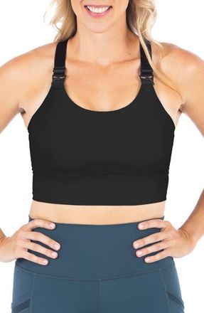 Love and Fit Cambria 2 Racerback Nursing Sports Bra in Black at Nordstrom, Size Large