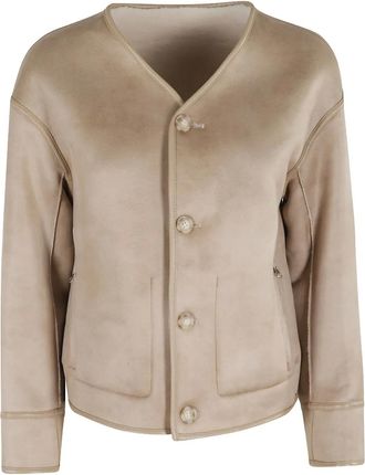 Urban Code button-fastening patch-pocket jacket - Neutrals