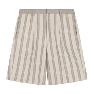Emporio Armani Heren, Korte broeken, Beige, Maat: 2XL Viscose