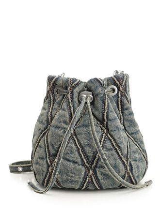 Diesel Charm-D S-Bucket Bag Crossbody Bags Blu-Donna