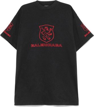 Balenciaga Lion Club T-shirt - unisex - Cotton - 1 - Black