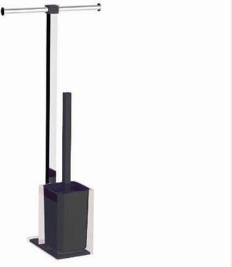 Gedy Gedy Ra321400000 Rainbow Columna Portarrollo+escobillero Negro - Ref: Ra321400000