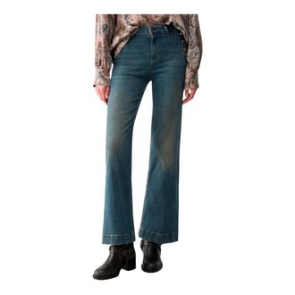 Liu Jo Dames, Jeans, Blauw, Maat: W30 Katoen