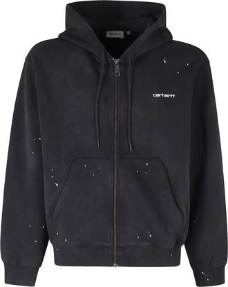 Carhartt Work in Progress Hooded Painter Jacket - Heren - Vesten met rits - Zwart - S - Katoen - Hoodies & sweatvesten