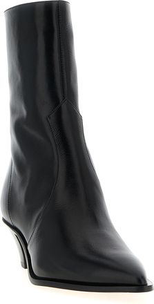 Aquazzura Womens Black Calfskin Chelsea Boots