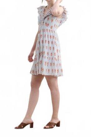 Hatley Zoe Ruffle Sleeve Dress In Floral Stripe