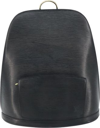 Louis Vuitton Gobelins Backpack Epi Leather Black Leather Backpack Bag (Pre-Owned)