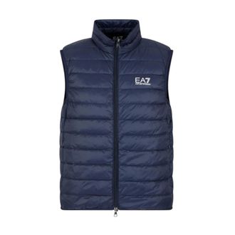 Emporio Armani Vests, male, Blue, Size: 5XL Core Identity Packable Gilet