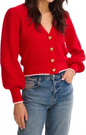 Allison Piper Cardigan In Red