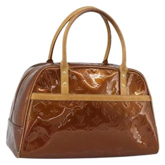 Louis Vuitton Pre-owned Patent Leather Hand Bag - Dames - Pre-owned - Bruin - Maat: ONE Size Leer