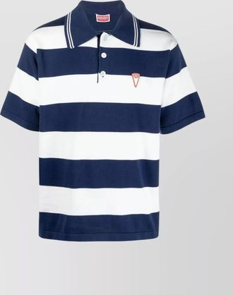 Kenzo striped cotton polo shirt