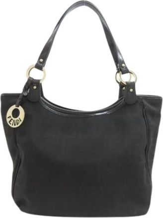 Fendi Pre-owned Zucca Tote Bag - Dames - Vintage Schoudertas - Zwart - ONE Size - Vintage