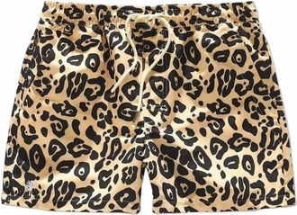 OAS Mens Pull-On Swim Shorts In Leopard