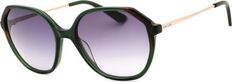 Anne Klein AK7075 300 Womens Sunglasses Green Size 55