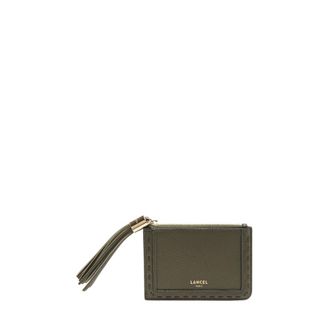 Lancel Premier Flirt L Zip Cardhouder - Dames - Accessoires - Groen - Maat: ONE Size Leer