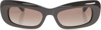 Balenciaga Sunglasses, female, Brown, Size: ONE SIZE Diva Rectangle Sunglasses