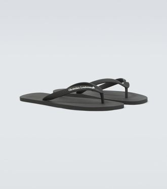 Christian Louboutin Logo thong sandals
