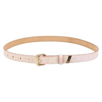 Louis Vuitton Pre-owned Belts, female, Pink, Size: ONE SIZE Pre-owned Monogram Cherry Blossom Belt