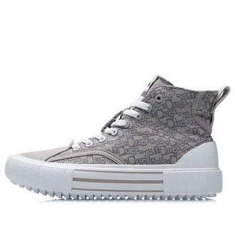 Li-Ning (WMNS) Li-Ning x Disney Canvas Hi Shoes Snow Grey White AGCR180-1