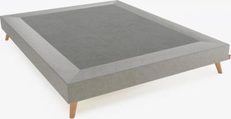 Colchón Morfeo Base tapizada nórdica gris 105x200 con refuerzo antideslizante