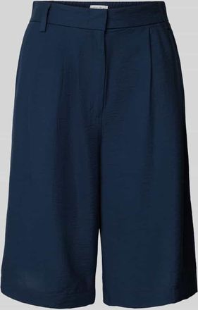 Christian Berg Relaxed Fit Bermudas mit Bundfalten in Dunkelblau, Größe 40