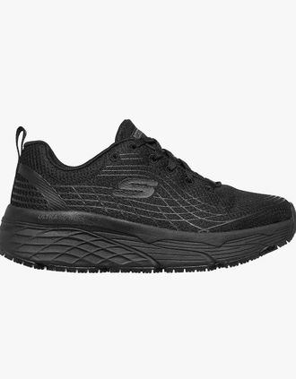 Skechers Womens Skechers Work 108016EC MAX CUSHIONING ELITE SR Womens Occupational Trainers Black - Size: 2.5