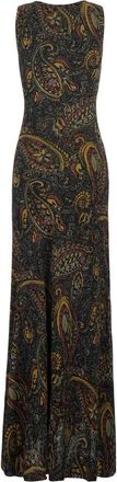 Etro Womens Maxi Dress Tech Fabric Multicolour Acetate
