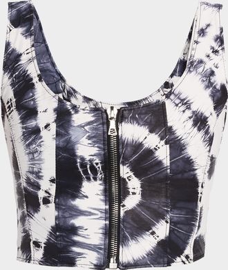 Co&ucirc;t de la Libert&eacute; Jackie Bullet Dye Stretch Leather Bustier