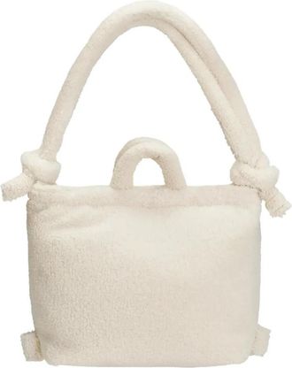 &Ouml;lend Ona Sherpa Bag - Dames - Handtassen - Beige - ONE Size - Polyester - Tassen